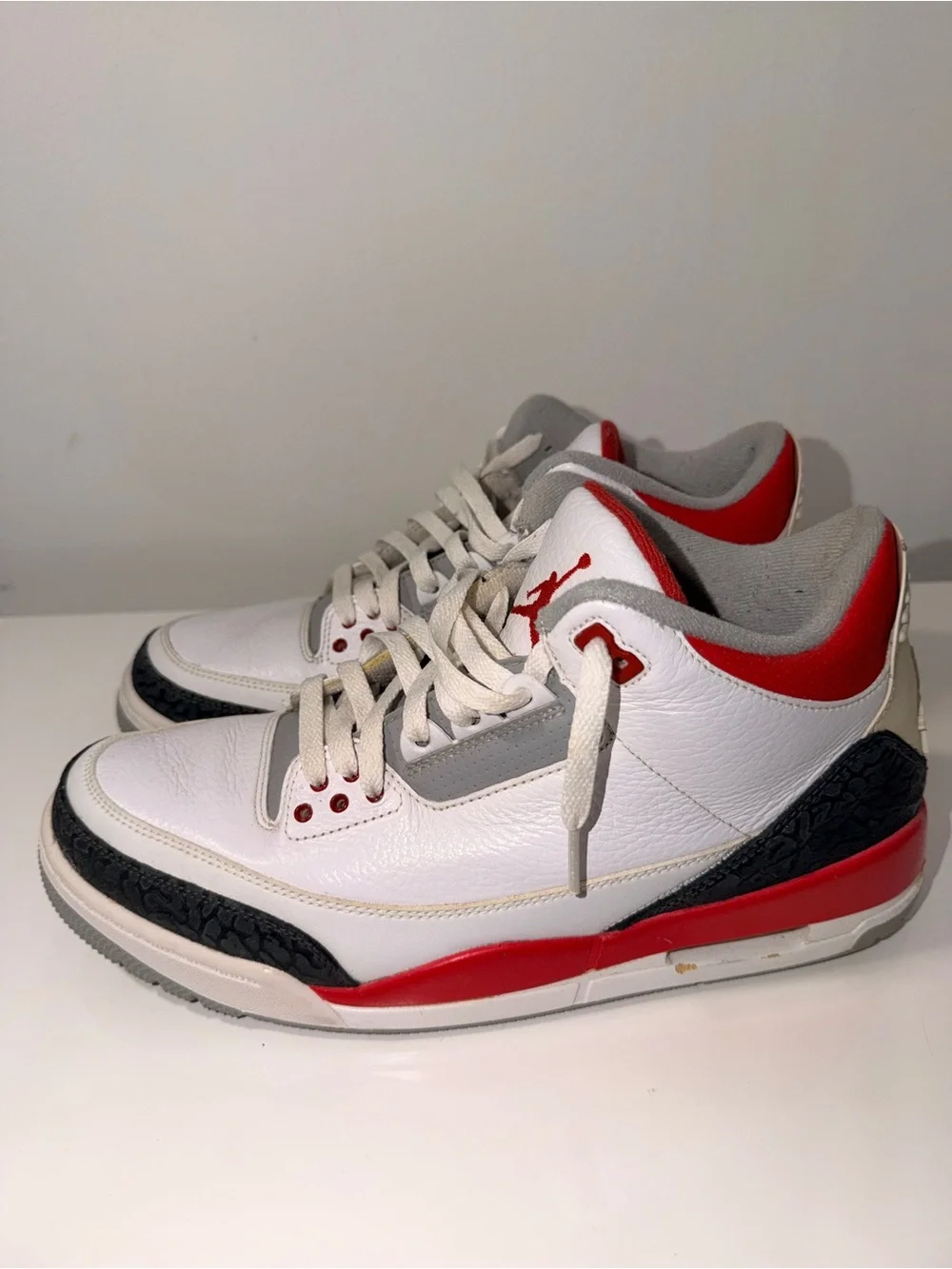 Nike Air Jordan 3 Fire Red 2013 White Cement Size 10.5 Men 136064-120